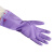 东亚手套 808-5 PVC接袖手套耐油耐磨耐用内衬保暖绒布 1副 