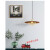 丹麦极简餐厅走廊过道单头书房吧台设计师咖啡厅原木色工业风吊灯 金色 35CM