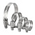 麦锐欧 304不锈钢喉箍 一字管卡箍 水管抱箍管箍 194-216（12mm）10个/套