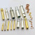 定制定制加工铜插针插孔 航空连接器插头公母铜针 pin针 水实心镀 3.5开槽公母针10个