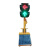 太阳能移动红绿灯十字路口交通信号灯警示灯爆闪灯道路施工 20012型满电续航6天60瓦