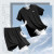 李宁（LI-NING）速干运动套装短袖短裤男士跑步健身夏冰丝透气速t恤五分裤两件套 黑色两件套 3XL