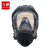 久臻 YHF07 喷漆化工防工业粉尘农药消防硅胶透明屏 防护全面罩 面具主体（双接口）蓝色 