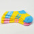 酷秀儿童轮滑袜子专用夏季长筒透气男童溜冰鞋运动滑冰女轮滑滑板袜 粉黄色（加长加厚） 2-6岁（适合20-28码）
