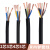 创优捷 电源线 RVV-46-1M 4芯 6平方 1米 国标铜芯电缆软线
