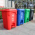 启麓QL-T38垃圾桶、户外脚踏垃圾桶、大号翻盖垃圾桶、工厂商场环卫分类垃圾箱 绿色 45L