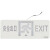 鑫亨达（XINHENGDA）不锈钢安全出口指示灯牌单面右向34.5*13.5cm1个