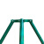 罗德力 金属支撑架固定器 镀锌钢管绿色树木防风 40管*厚度1.2mm长1.5m三角+抱箍