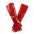 定制定制代尔塔201601 防化  PVC防生物加强硫 |耐酸碱手套60厘米加长厚 红色201601 XL