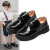 巴九灵男童皮鞋儿童演出鞋黑色英伦风学校学生表演鞋子花童西装礼服童鞋 黑色 29码/鞋内长17.6cm