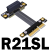 PCI-E x4 转x1延長线转接加长线 4x PCIe3.0定制加长 R21SF 5cm