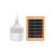 太阳能充电灯泡移动停电应急备用地摊夜市灯超亮LED户外照明定做 橙色款150w+充电线+太阳能板