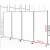 万普盾 移动屏风隔断 带轮子可移动可折叠隔断墙遮挡板 全板1米宽2米高*4块