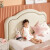 林氏家居 可爱儿童床少女公主床卧室单人床软包LH098RC1儿童床+床垫，1.2m