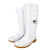 朗莱斯特工业水鞋 PVC耐酸碱劳保高筒雨靴LL-1-01 44码 白色 1双