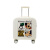 袋鼠（KANGAROO）轻奢品牌时尚儿童行李箱女可爱小型夏令营卡通公主拉杆登机旅行箱 茱萸粉-KT猫 18英寸