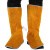 祥利恒电焊套脚皮盖护腿防烫焊焊接脚套防护装备用品（10双) 桔色短款系带护脚(10双)