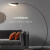 森繁 新款钓鱼灯落地灯客厅沙发边北欧现代设计感创意卧室立式落地灯 L8050落地灯 三色变光