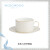 WEDGWOOD威基伍德金色几何白色杯碟餐具骨瓷咖啡茶杯碟2件组礼盒套装 金色几何白色杯碟