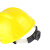 谋福 CNMF 高强度 V型施工工地安全帽 工程/ 领导通用 黄色整箱40个定制收费  80372