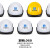 中国建筑安全帽工地国标加厚高级高档施工工程头盔abs白色工作帽透气定制logo印字 新款蓝色（可改印刷内容）