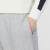阿迪达斯（adidas）男裤 24夏新款运动裤跑步训练健身裤子棉质休闲针织舒适束脚长裤 IC9773/中麻灰-针织/刺绣logo L/180