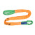 百极特 国标工业柔性吊装带环形3/5/10吨圆形软双扣起重吊带吊车吊树吊绳 3T*1.5M 2个/包