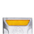 海斯迪克 HK-229  反光铸铝道钉 突起凸起路标 车库安全反光标志 双面铸铝道钉 黄白（4只装）