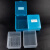 稳斯坦 WLL0084 塑料温度体温计消毒盒 浸泡干燥一体式收纳盒 黄盖+蓝盖配蓝底