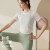 双秀瑜伽服女瑜伽服套装透气镂空美背高级感专业运动跑步普拉训练夏季 白色罩衫+薰衣草紫套装 (三件套) M(100-110斤)
