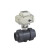 HITTERY 电动PVC球阀 SGQF-10S-A 塑料球阀塑料头 DN40（单位：个） 15天内发货