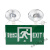 国标LED双头消防应急灯 照明灯多功能安全出口疏散指示应急灯定制 右向两用灯(非标)