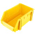 兰诗（LAUTEE）B5# 组合零件盒 螺丝收纳盒 仓储物料元件配件盒塑料盒 黄色160*100*70