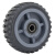 ONEVAN风火轮聚氨酯脚轮 耐磨轻音重型工业轮子 8寸单轮1个 灰色