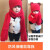 千惠侬子男女儿童帽子围巾手套三件一体套装宝宝暖加厚围脖套头 大人-姜黄色(9岁以上 身高140以