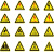 京采无忧 CND22-10张 标识牌 8X8cm三角形安全标签配电箱标贴闪电标签高压危险标识
