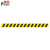 普舍（PUTSCHE）PVC厚版磨砂防滑地贴防水防滑排队警戒线 一米线地贴黑黄