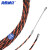 海斯迪克 HKHE-032 电工穿线器 圆头电线线管光纤引线器 三股双色10米(塑钢)+束线器2个
