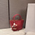 HRCONGOLKE小众菜篮子包2023新款小包包时尚水桶包女高级质感手提包软皮女包 棕色
