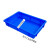 白色零件盒方盘塑料浅盘周转箱托盘塑胶盆收纳箱长方形储物盒胶箱 5#方盘-蓝440*290*47MM