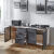迪拜尔 橱柜 整体不锈钢厨柜组合柜家用水槽灶台一体组装厨房柜子2米五门平面
