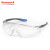 霍尼韦尔（Honeywell）护目镜S300系列防喷溅防风防尘防沙骑行眼镜男女 S300A 300110 蓝透