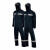 安大叔 D766/C893 高警示雨衣雨裤耐磨轻便分体式反光工作服深蓝色 XL码 1套装