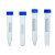 惠利得（HUILIDE）EP管种子瓶圆底尖底离心管微量实验室种子瓶样品瓶螺口塑料离心管刻度管 50ml蓝色螺口尖底 50个装