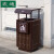震迪钢木垃圾桶45*45*90cm分类垃圾桶公园垃圾桶户外垃圾箱可定制KT827