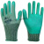 劳保工作手套A688优耐保涂胶挂胶耐磨防滑防油透气防护 浅绿色 12双A688绿 L