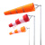 风向标 风向标 牢固型防水荧光反光风向袋 气象油化危安检户外屋顶验厂用 橙反光1.5米