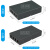 4口SC光纤终端盒光纤盒接线盒光纤终端盒LC接口光缆光纤光端盒 大款黑色