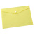 竹特 纽扣透明文件袋 实色黄 A4 18丝 加厚款（100个） 定制广告印刷纽扣档案袋 企业定制