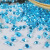 玻璃沙五彩玻璃珠造景装饰玻璃块水磨石碎玻璃渣地坪彩色沙 浅蓝玻璃珠3-6毫米一斤
